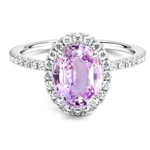 Gorgeous pink sapphire diamond ring